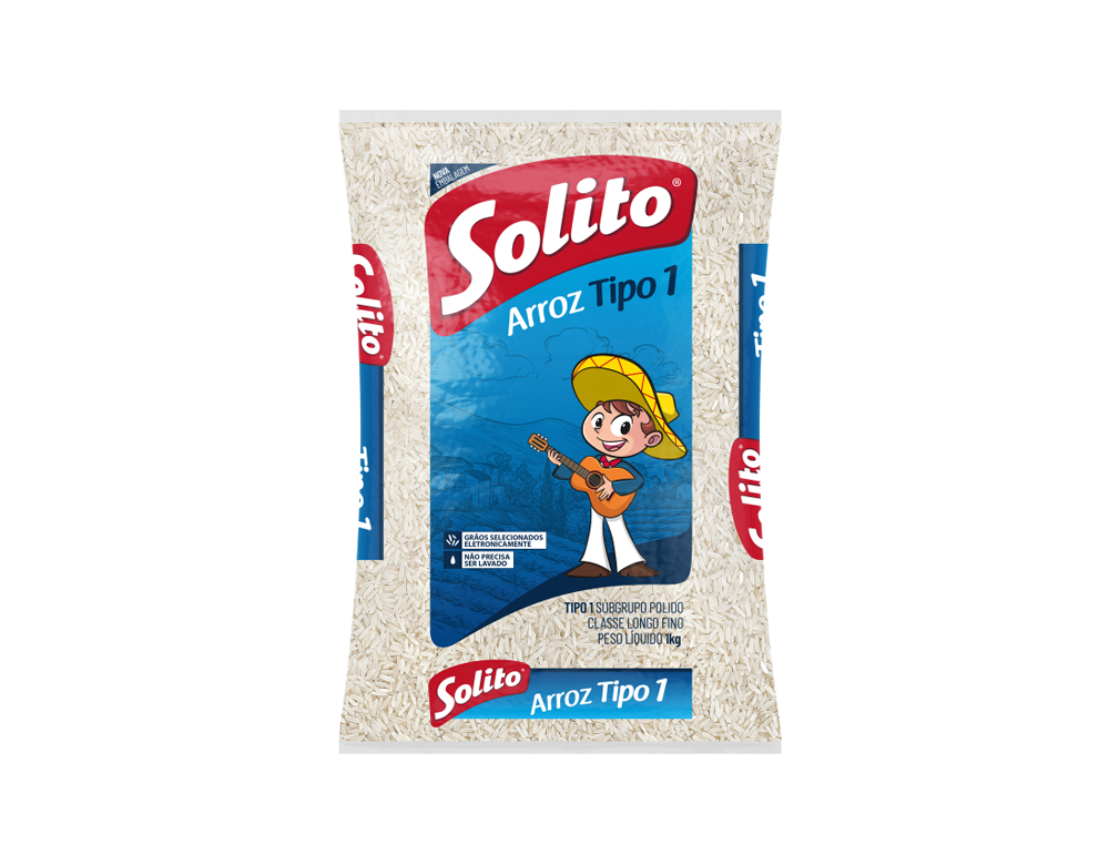 ARROZ BRANCO TIPO 1 SOLITO 5 KG (FDO 6 PCT)